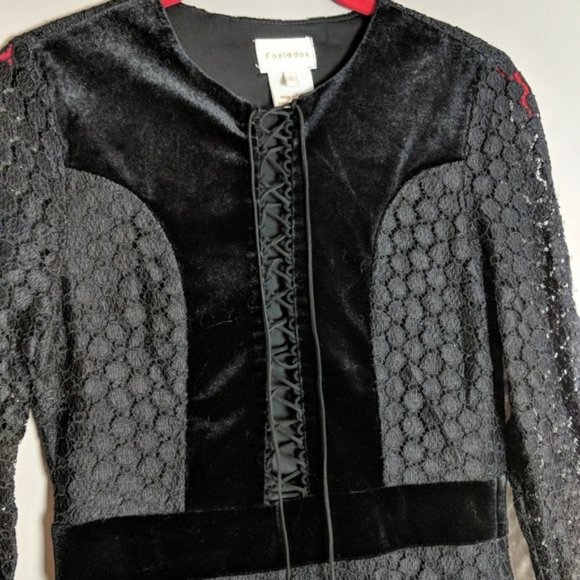 foxiedox Black Long Sleeve Dress Small - Picture 3 of 7